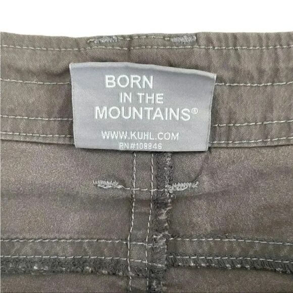 Kuhl Born In The Mountains Cotton Blend Pockets Low Rise Gray Womens Shorts SZ 2 - Picture 5 of 10